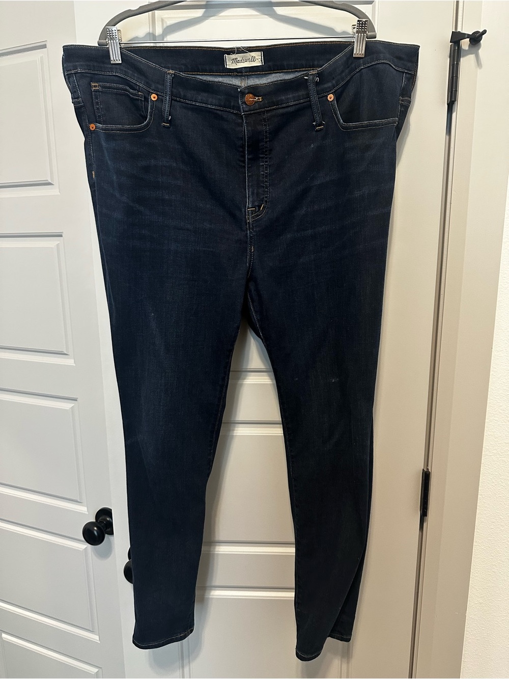 Madewell Dark Blue High-Rise Skinny Jeans